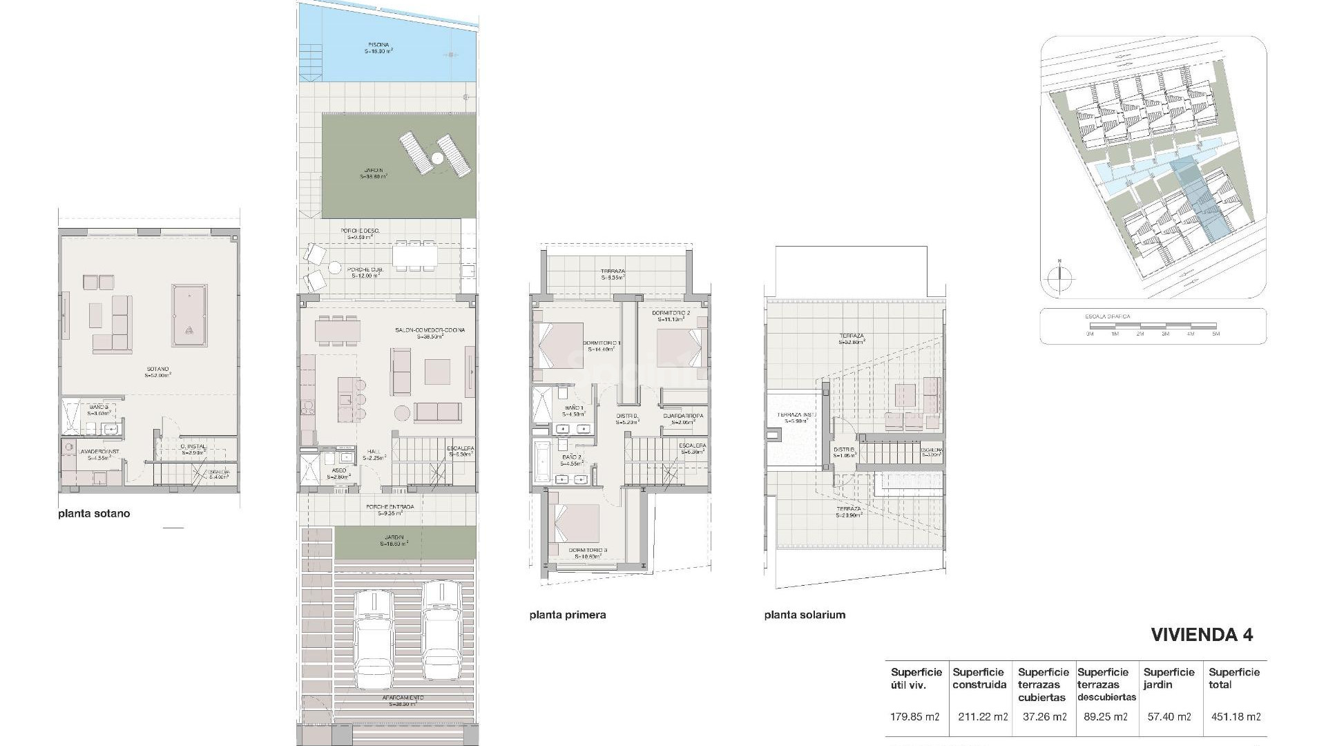 New Build - Stadthaus -
Estepona - Whater Gardens