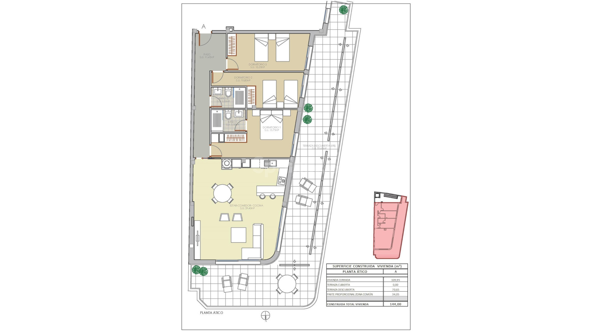 New Build - Takvåning -
Torrevieja - La Mata