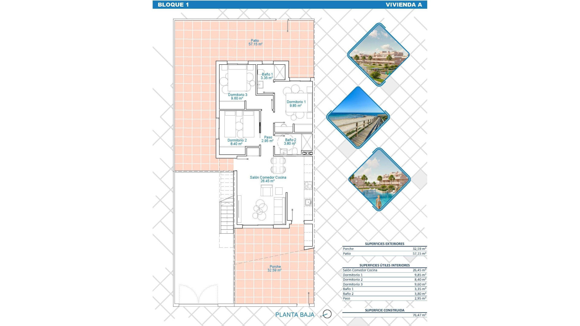 New Build - Wohnung -
Pilar de la Horadada - Lo Monte