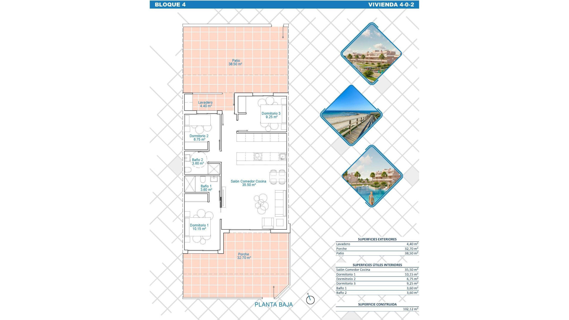 New Build - Wohnung -
Pilar de la Horadada - Lo Monte