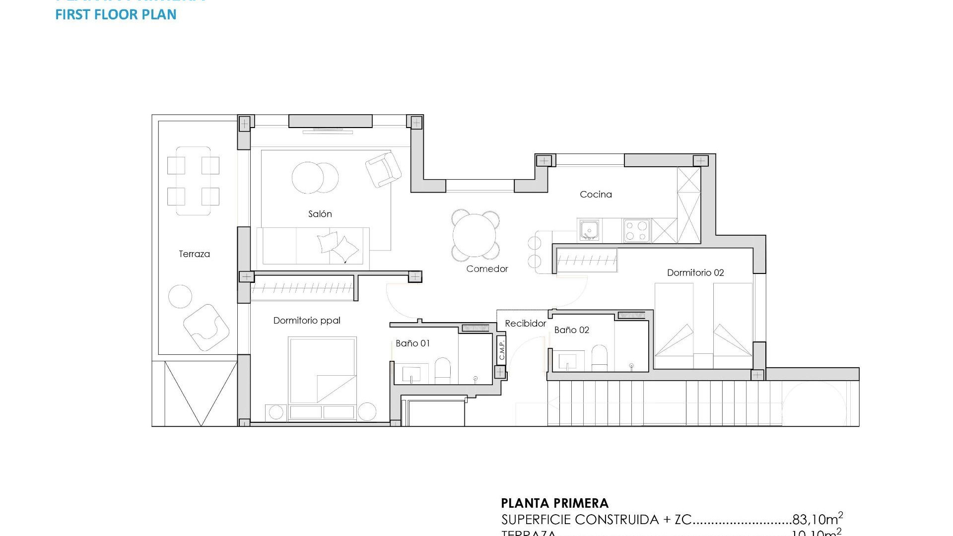 New Build - Wohnung -
Torre Pacheco - Santa Rosalía