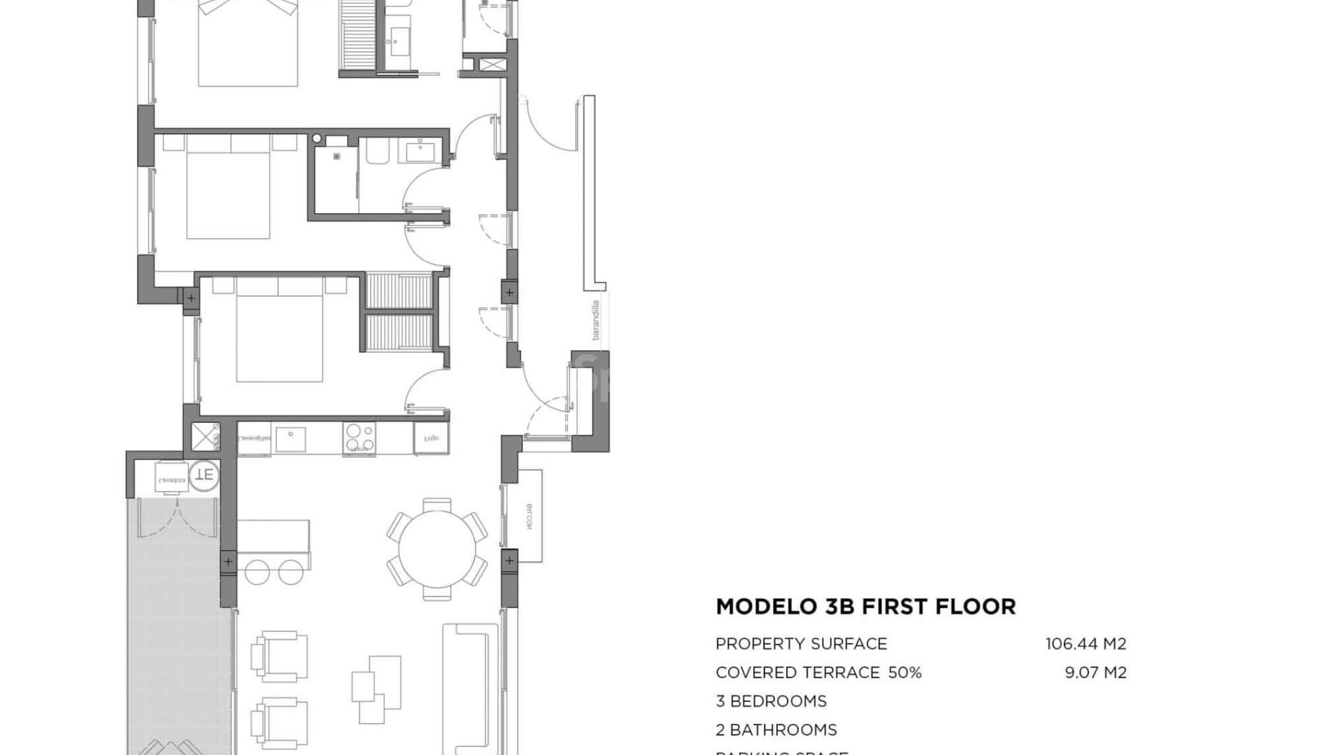 Nueva construcción  - Apartamento -
Los Alcázares - Parque Diana