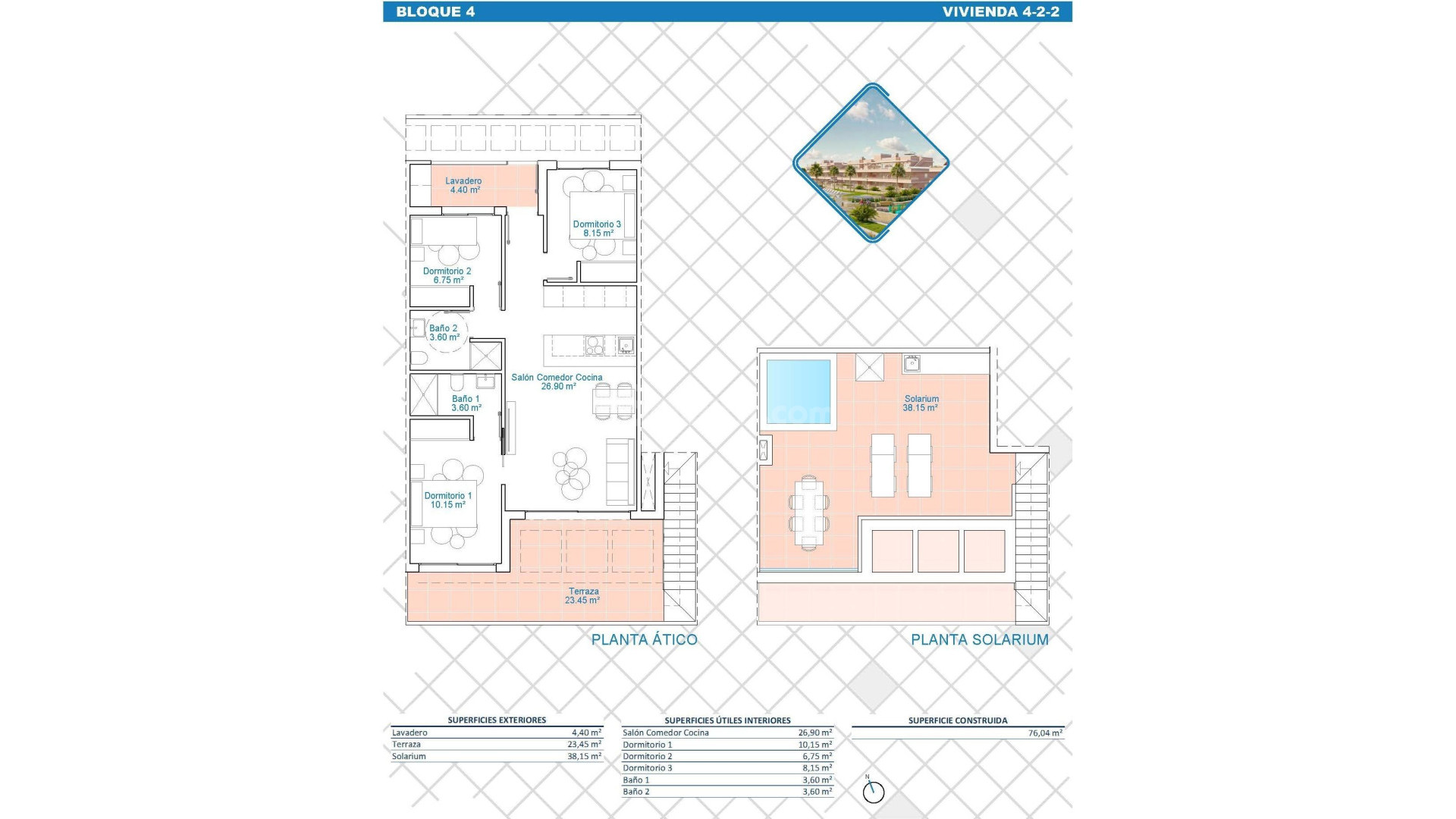 Nueva construcción  - Atico -
Pilar de la Horadada - Lo Monte