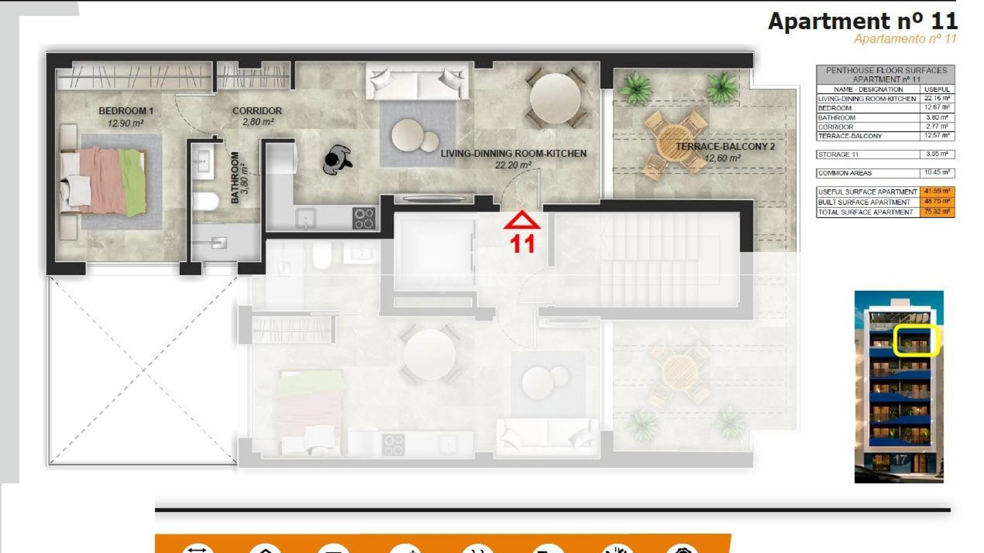 Nybygg - Penthouse -
Torrevieja - Playa del Acequión